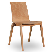 三朗北歐家用實木白蠟餐椅餐飲店靠背歺凳商用現代彎板曲木椅子