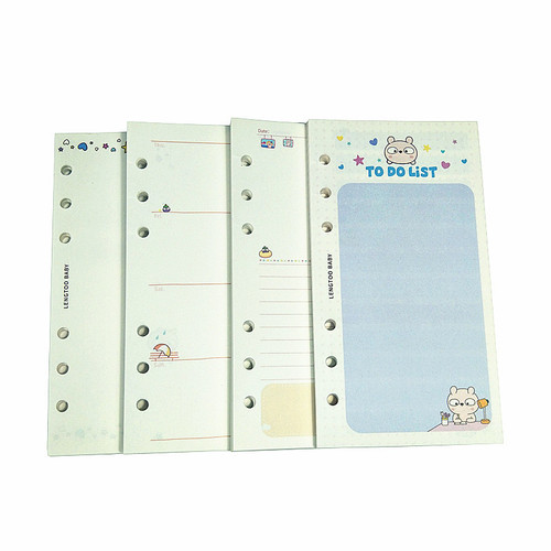 Loose-leaf notepad A6 standard 6-hole loose-leaf notebook inner core notebook replacement core color replacement inner pages
