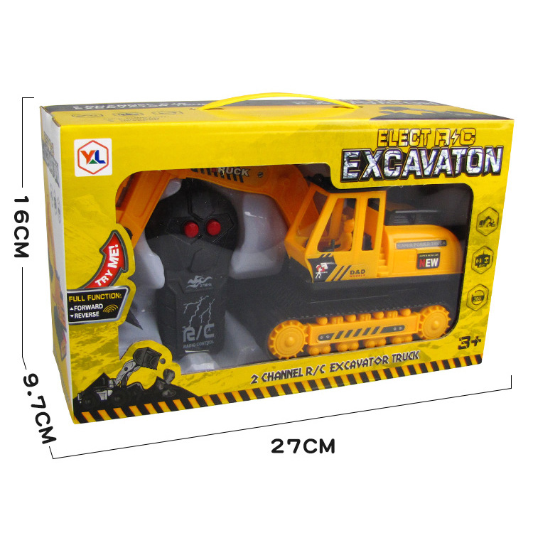 Venta caliente venta al por mayor juguetes de dos vías de control remoto excavadora vehículo de ingeniería juguetes excavadora eléctrica niños juegan