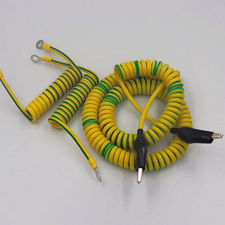 一芯地线用螺旋弹簧线 单芯1芯螺旋弹簧电器电源弹簧线