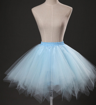 Candy color multi-color de media longitud pettiskirt estudio fotografía de la boda media-longitud pequeña falda de color de la falda de apoyo