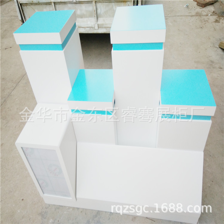 厂家定做烤漆柜 木质白色展柜 药店玻璃柜台 欧式爆款货柜直销