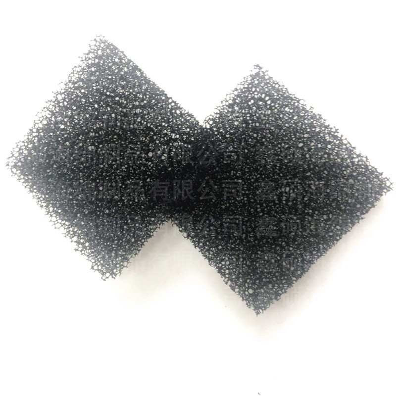 聚氨酯55ppi带孔海绵材 基站机柜泡棉 黑色网块泡沫棉