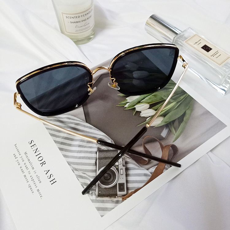 279g Weight Retro Style White, Beige, Transparent, Black Color New Fashion Trendy Big Frame Korean Simple Exquisite Sunglasses Wholesale 6