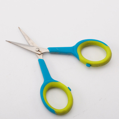 kindergarten children pupil manual DIY paper-cut Elastic force Round Scissors security Plastic Scissors