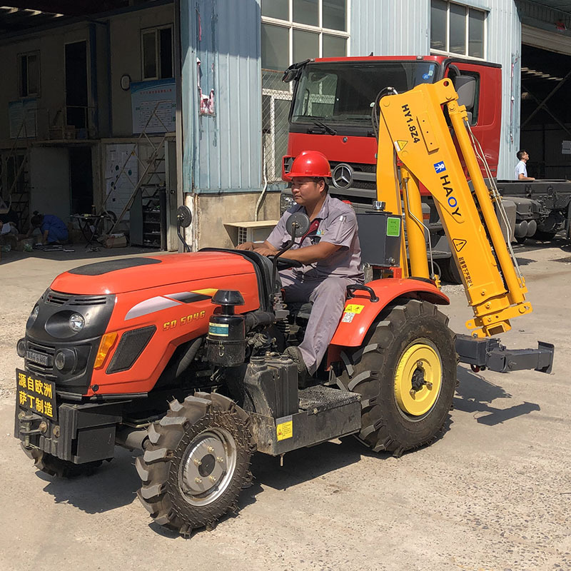 厂家直销1.8吨折臂车载小吊机 拖拉机头配折臂液压小吊机