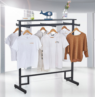 服装展示架时简约落地式双面挂衣架服装店货架男女中岛架衣架