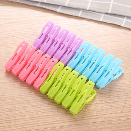 Household multifunctional plastic clips, 20 windproof socks clothes drying clips, plastic non-slip clothes rack