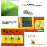 Маленькая мультяшная электрическая кукла, игра-головоломка с музыкой с монетами, игровая приставка, дистанционное управление