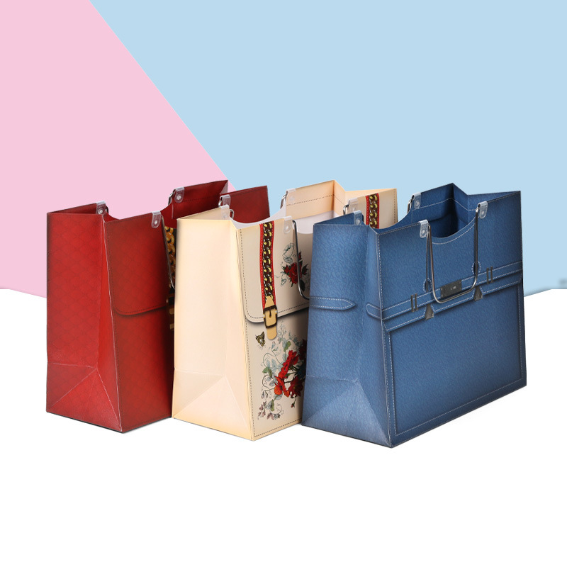 轻奢服装店购物纸袋 手提服装定制礼品袋 韩版小清新礼物包装纸袋