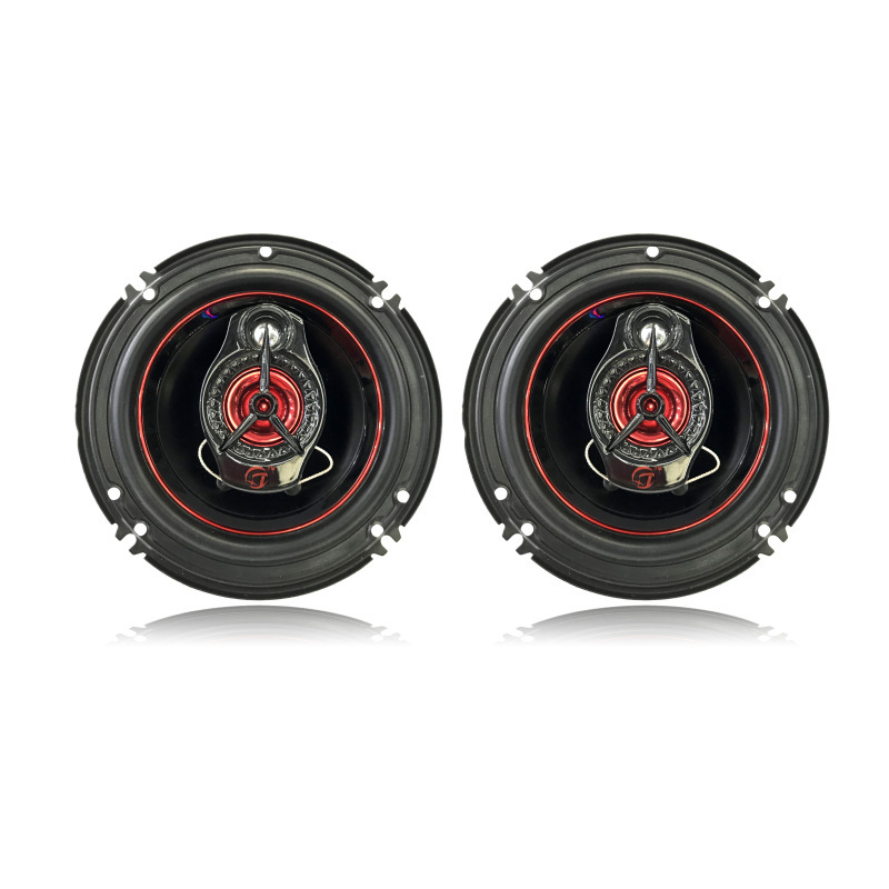 Car Speaker 6.5inch Red New Arrival Audio Coaxial Horn High and Low Tone Midrange Non-destructive Installation Host