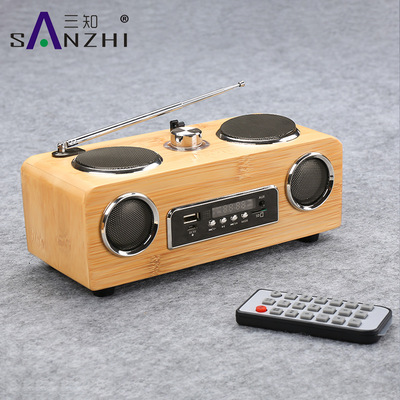 厂家专供竹质英文插卡音箱 手工竹艺品 支持速卖通亚马逊代理加盟|ru