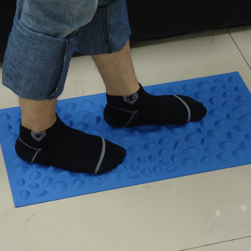 rubber mat 足部按摩活血减压鹅卵石造型脚垫足底活血软胶按摩垫