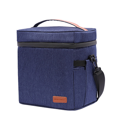 韩版学生饭盒袋简约便捷手提/斜挎便当包加厚EVA全防水长效保温包|ms