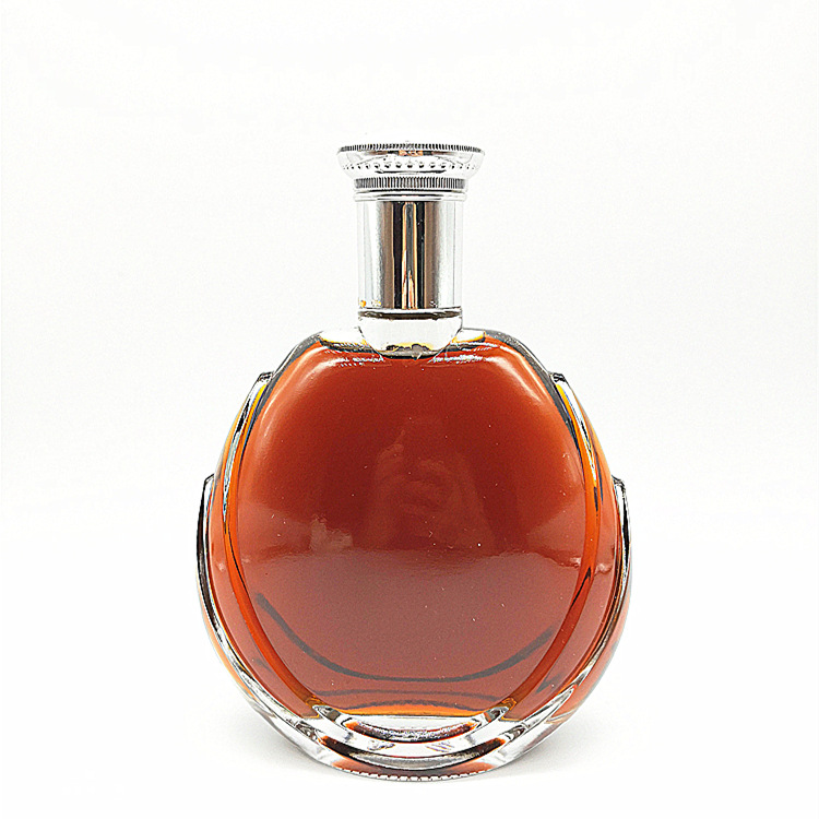 厂货直供高档透明空酒玻璃瓶 700ml出口洋酒玻璃瓶 XO威士忌玻璃