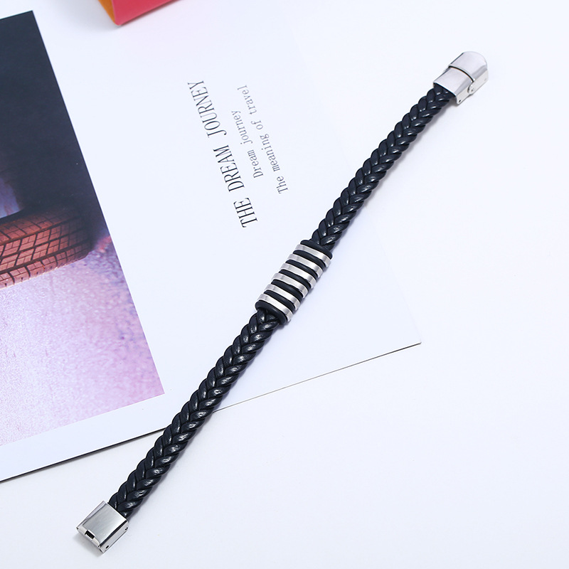 Factory direct titanium steel stainless steel silicone bracelet