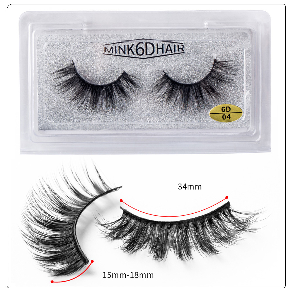 Fashion Solid Color Three-dimensional Handmade Natural Thick False Eyelashes display picture 5