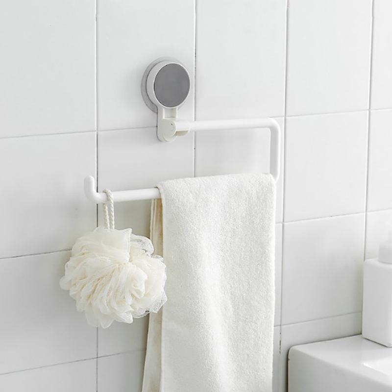 Fábrica en stock baño toalla de baño toalla rack multi-funcional gancho de almacenamiento cocina simple y doble barra sin costura barra de toalla image 5