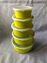 可降解环保贴花保鲜罐 竹纤维密封罐厨房用品储物盒储物罐五件套