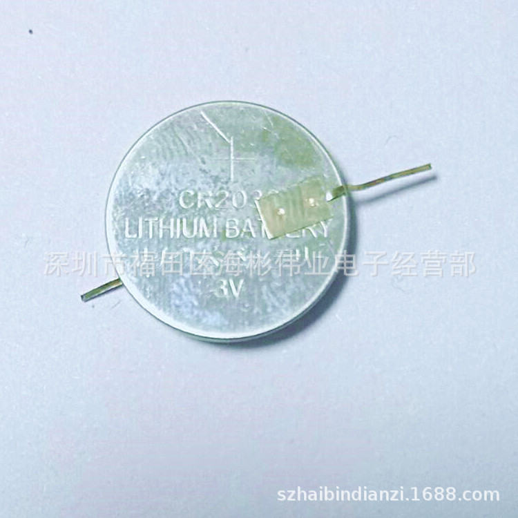 供应CR2032焊脚电池 纽扣焊脚电池