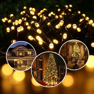 Christmas Retro Simple Style Bulb Pvc Indoor Party String Lights display picture 1