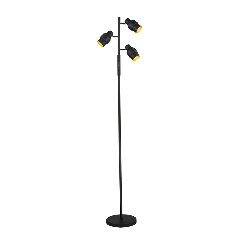 北欧落地灯客厅沙发茶几灯卧室床头现代立式台灯LED3头落地灯