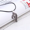 Fashionable necklace for beloved heart shaped, pendant, European style