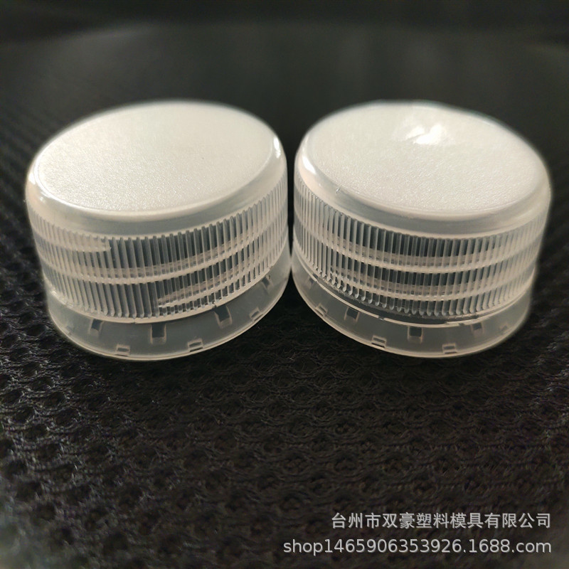 厂家供应38MM塑料防盗盖 PP材质 东方树叶高透明塑料盖子 38口