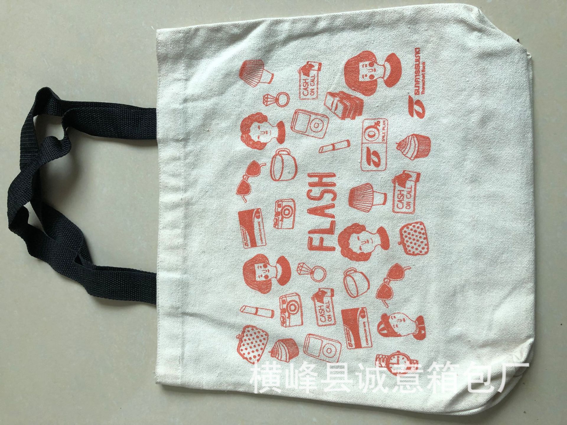 厂家定做印字帆布袋 时尚休闲旅游单肩帆布包