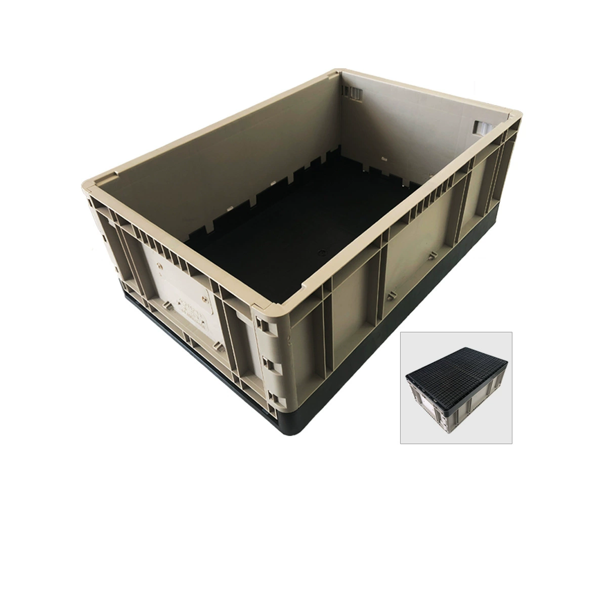 Plastic folding logistics turnover box with a folding turnover box storage and transportable storage can be foldable storage box