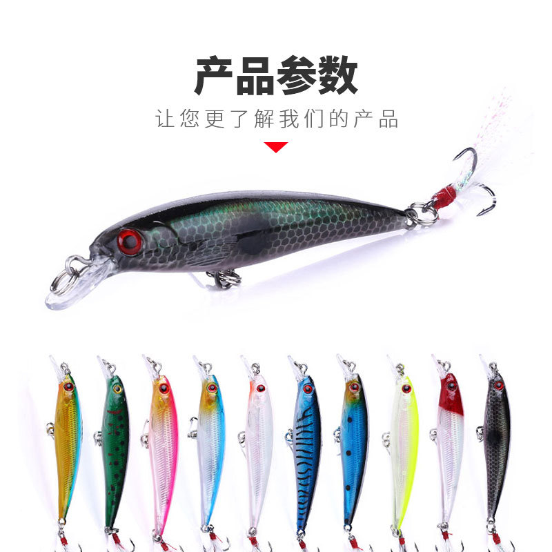 Sinking Minnow Fishing Lures 90mm 8g Hard Plastic Baits Fresh Water Bass Swimbait Tackle Gear