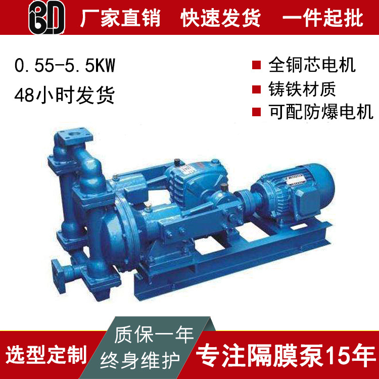 厂家直销DBY型电动隔膜泵污水处理自吸隔膜泵卧式化工泵上海贝德|ms