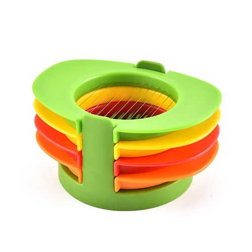 Stainless steel egg cutter, multifunctional egg slicer, fancy preserved egg splitter, four-in-one egg cutter