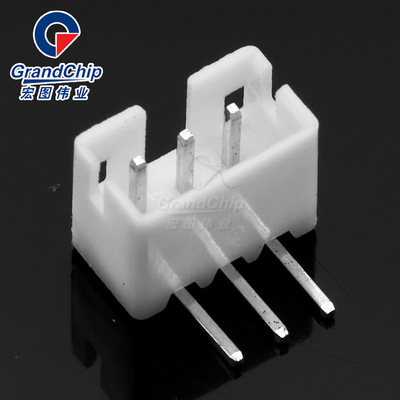 連接器PH2.0 3pin間距2.0mm直針彎針母座膠殼簧片線束100mm