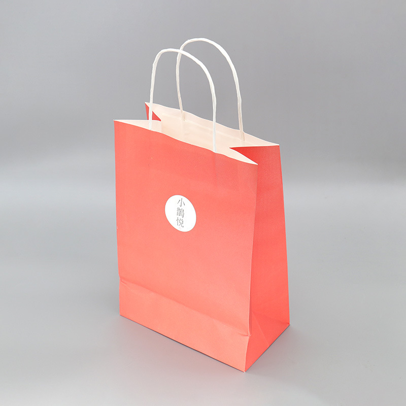 厂家定做商场礼品购物袋服装水果牛皮纸食品手挽袋外卖茶叶纸袋