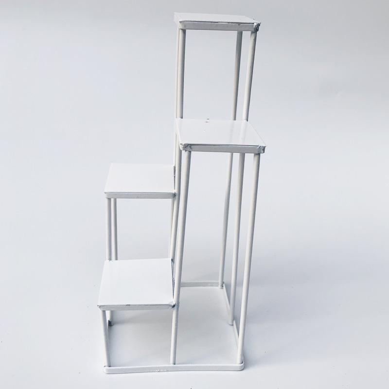 1:12 casa de muñecas mini modelo al aire libre escena OB11 jardín multi-capa flor estante del zapato moderno