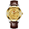 Waterproof mechanical ruby fashionable men's watch for elderly, for middle age