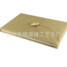 亚马逊货源木片双心签到本 西式婚庆用品批发  婚庆回礼批发