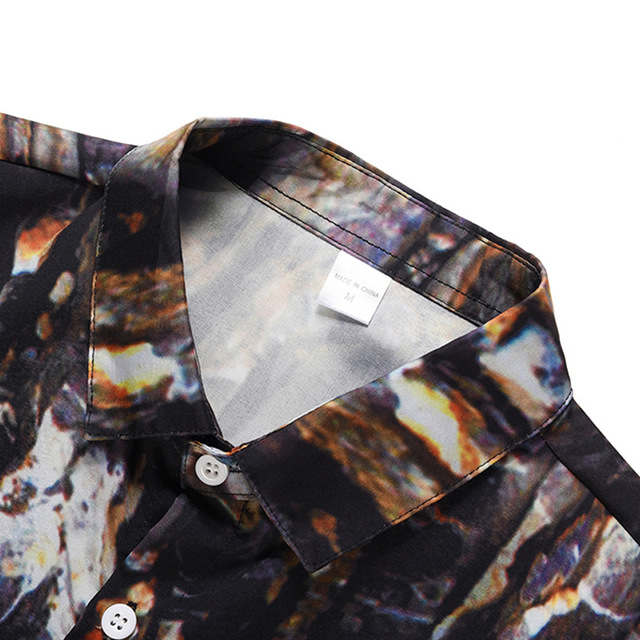 Summer Large Shark Shirts New Printed Short-sleeved Street Shirts