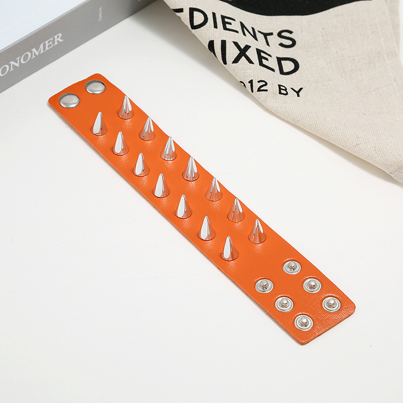 Exaggerated Menu0027s Faux Leather Bracelet Punk Bracelet Jewellery