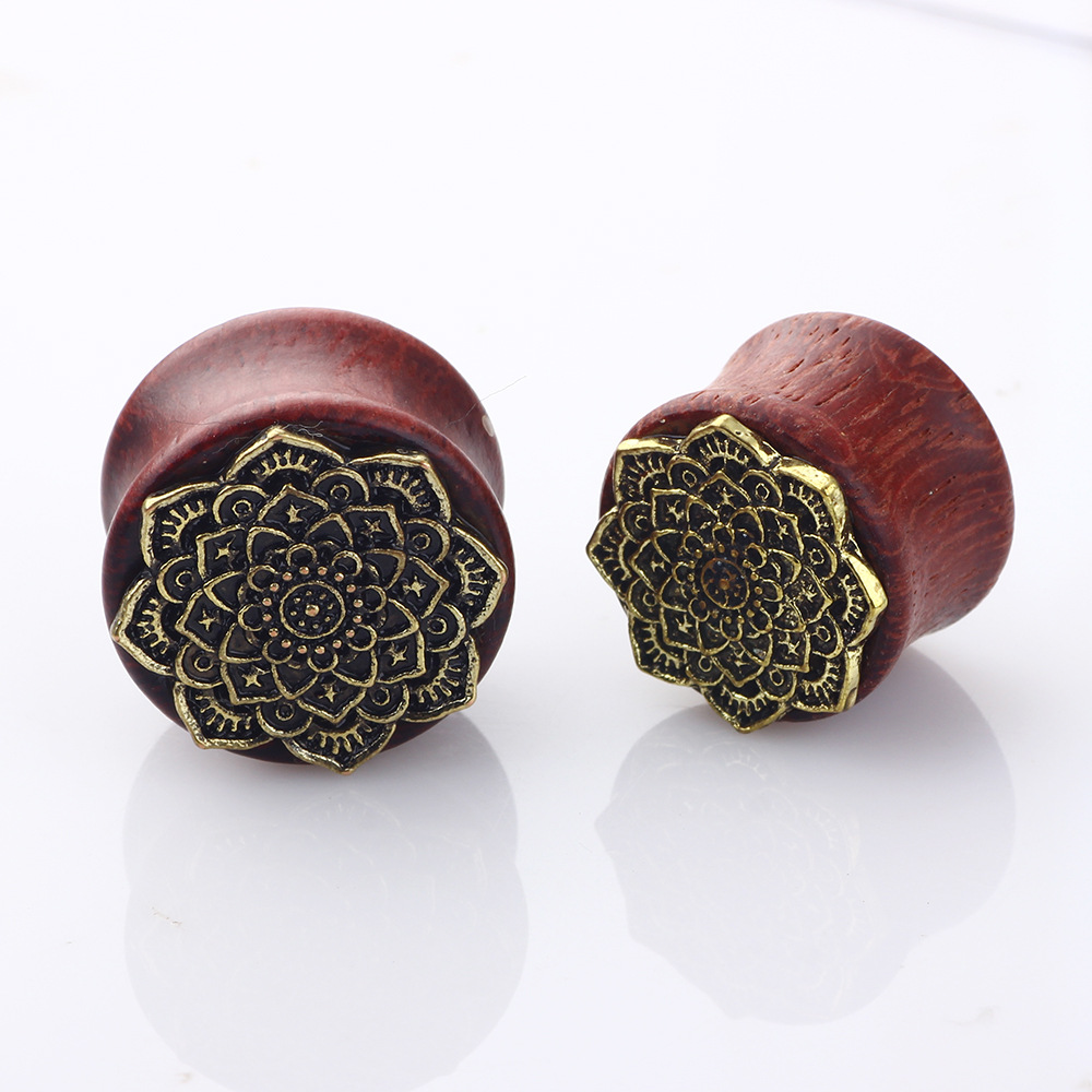 Violet Wood Ear Expander Auricle Piercing Jewelry detail image 9