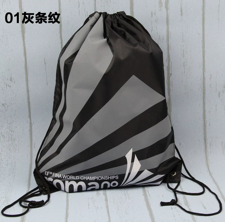Beach sports storage bag for swimming, worn on the shoulder, drawstring