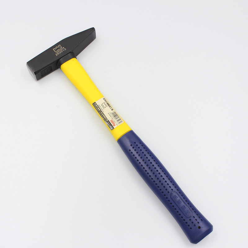 厂家批发长城精工亚光纤维柄钳工锤榔头焊工五金工具尖头锤子