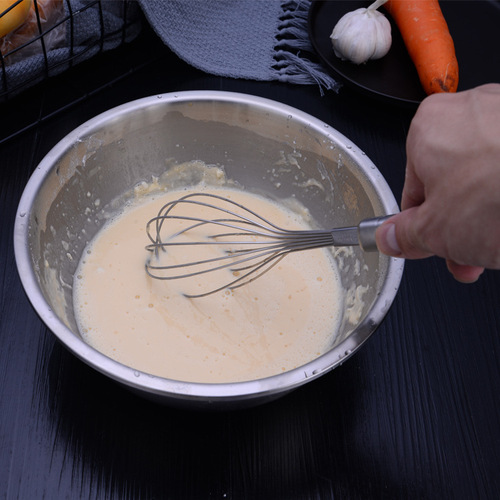 Stainless steel egg beater, dough mixer, milk frother, handheld egg beater/semi-automatic egg beater, baking supplies