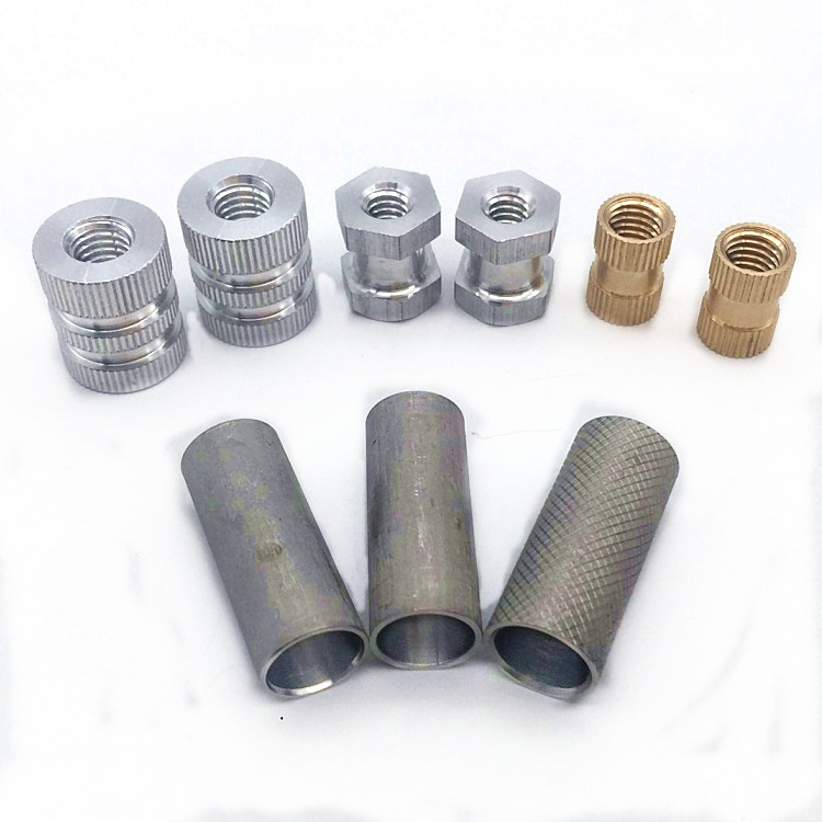 铝合金注塑螺母 铝合金内镶嵌件 铝合金滚花螺帽 铝螺母