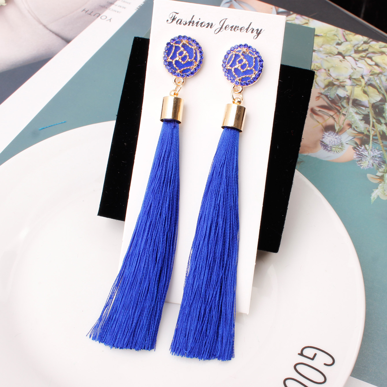 Fashion Printing Alloy Plating Women's Earrings 1 Pair display picture 3
