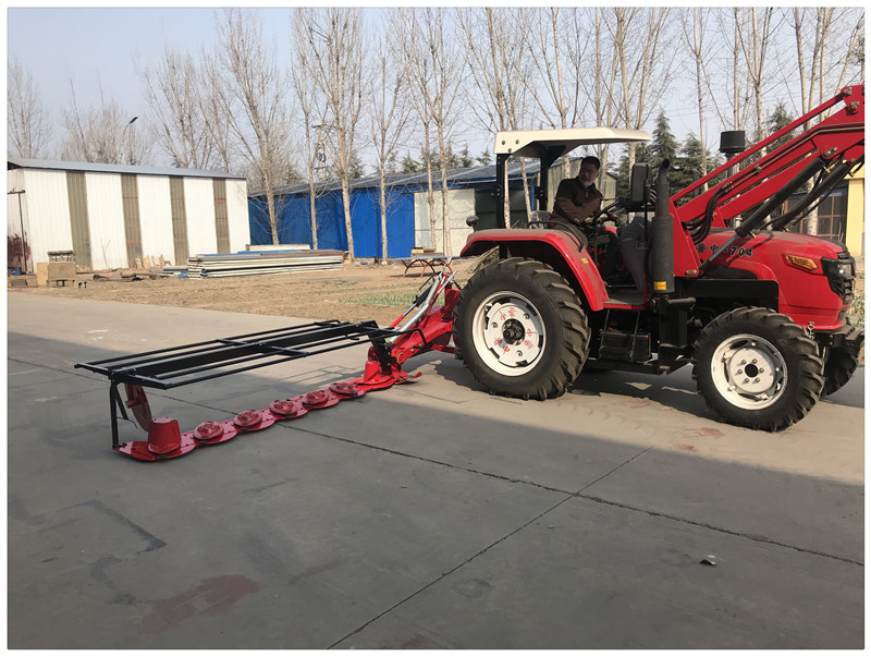 圆盘割草机 潍坊一山圆盘割草机拖拉机收割机田园机械全自动