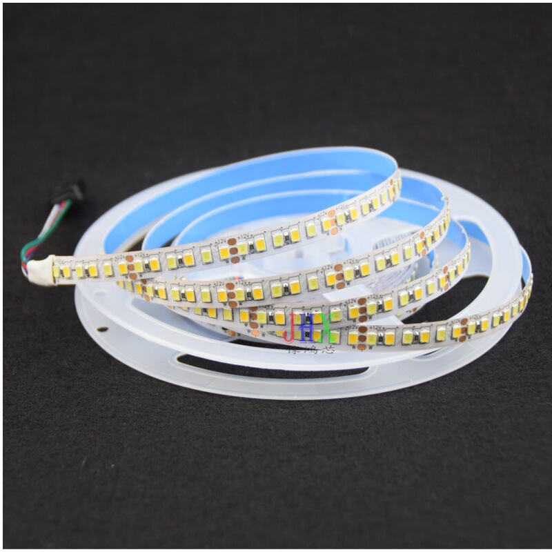 LED light with 2835 double color temperature soft light bar adjustable color light 180 light decorative soft light bar low voltage 12V