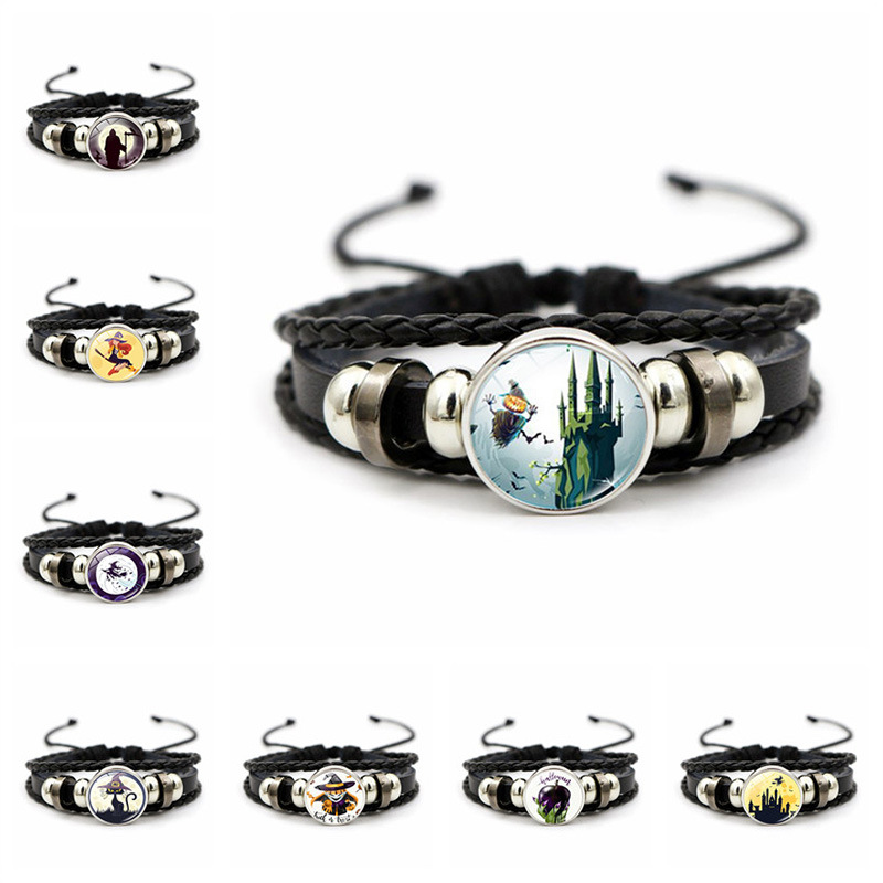 Bracciale halloween da donna con perle alla moda e pietre tempo_voghion.com