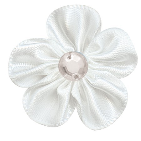 Yao Ming tejido a mano 3cm cinta flor horquilla accesorios decorativos DIY hecho a mano material de producción creativa cinta flor